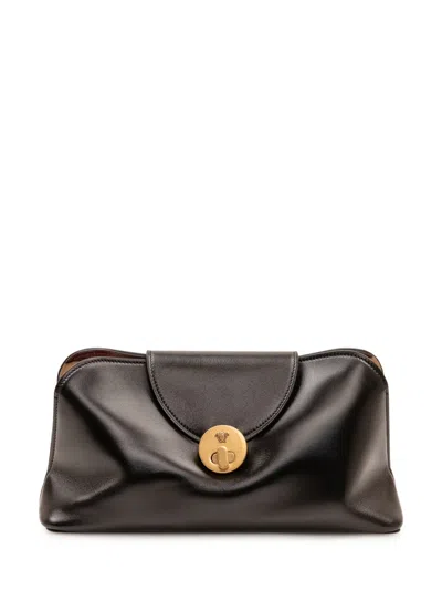 Versace Chain Shoulder Bag In Brown