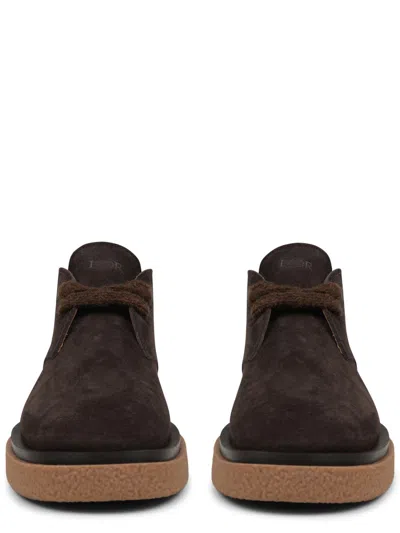Dior Suede Boot In Brown
