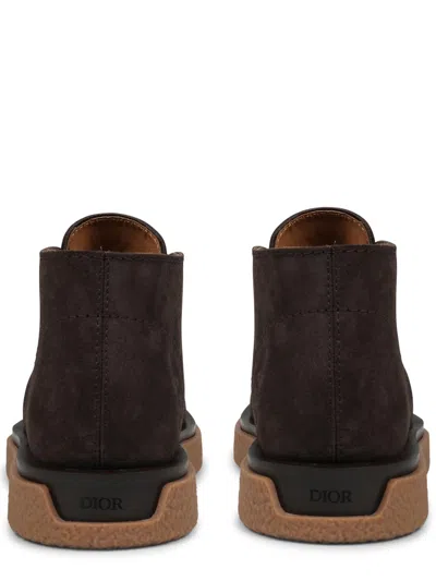 Dior Suede Boot In Brown