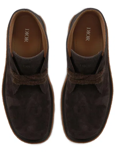 Dior Suede Boot In Brown