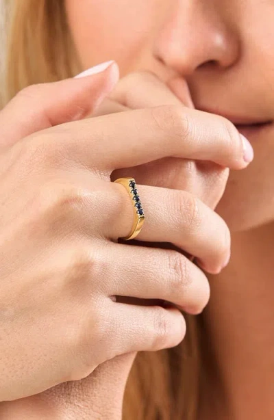 Bony Levy El Mar 18k Gold Gemstone Stackable Ring In Multi