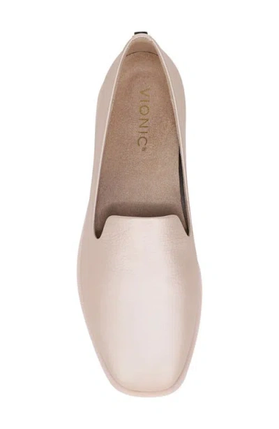 Vionic Wide Width Willa 2.0 Loafer In Cameo Rose Leather