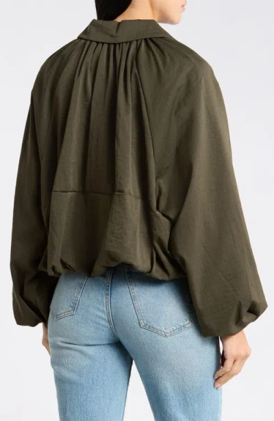 Vigoss Bubble Jacket In Olive