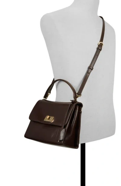 Ted Baker Bethany Leather Handbag In Dark Brown