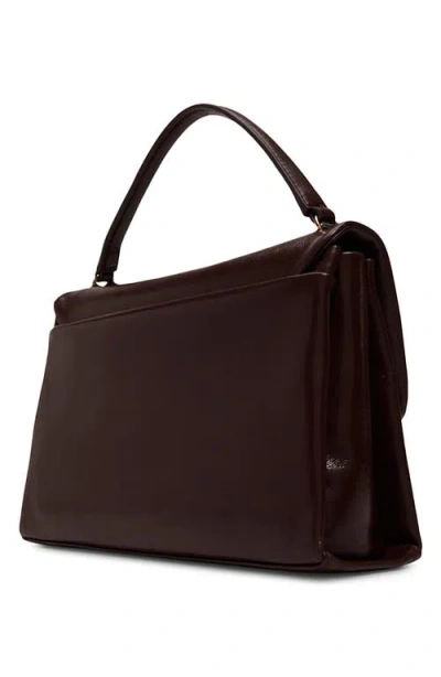 Ted Baker Bethany Leather Handbag In Dark Brown