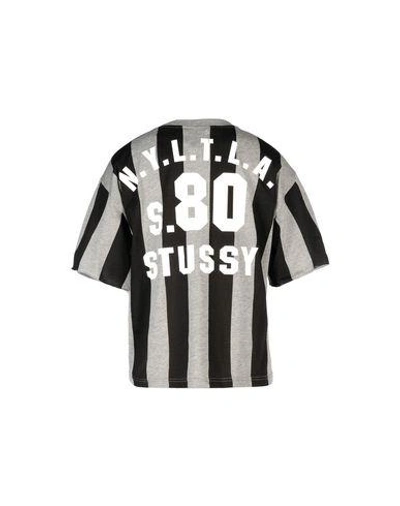 Shop Stussy T-shirts In Light Grey