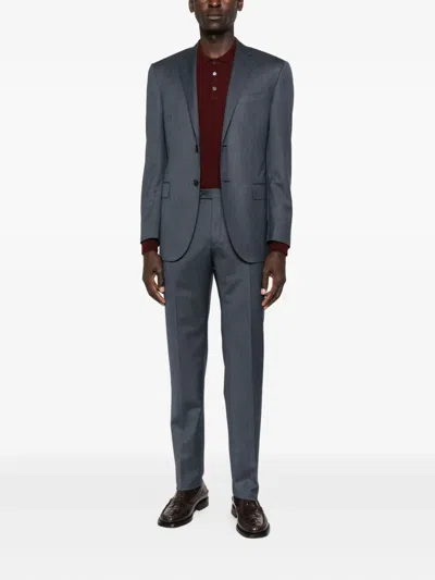 Corneliani Wool Suit In Blue
