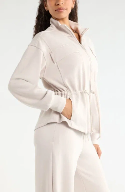 Zella Soft Luxe Utility Jacket In White