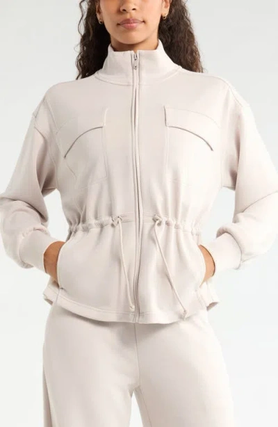 Zella Soft Luxe Utility Jacket In White