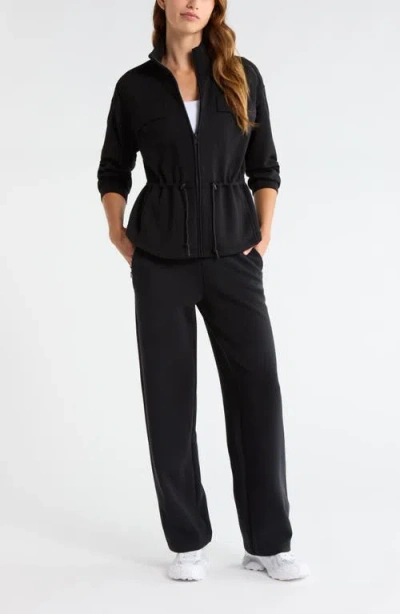 Zella Soft Luxe Utility Jacket In Black