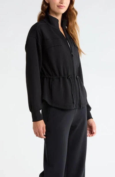Zella Soft Luxe Utility Jacket In Black