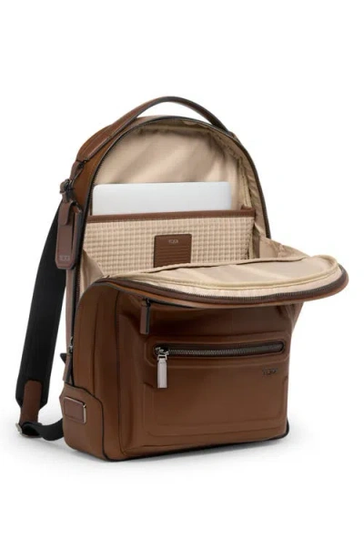 Tumi Harrison Bradner Backpack In Cognac Bombe
