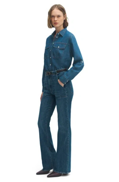 Frame The Reboot Modern Pocket Bootcut Jeans In Blue