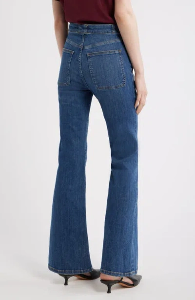 Frame The Reboot Modern Pocket Bootcut Jeans In Blue