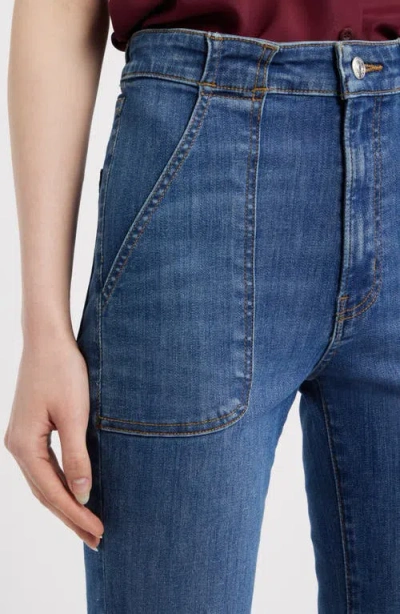 Frame The Reboot Modern Pocket Bootcut Jeans In Blue