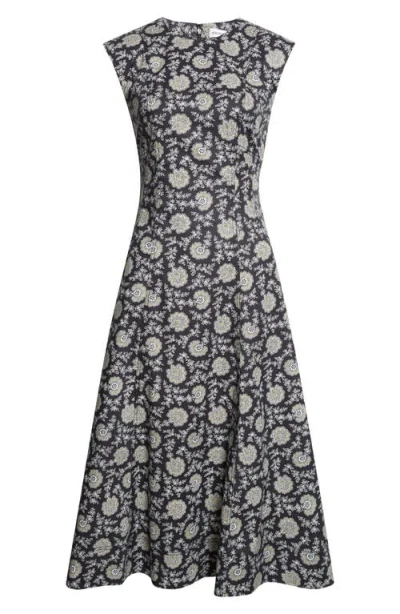 Veronica Beard Dulce Stretch Cotton Dress In Multi