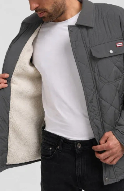 Hunter Bell Quilted Jacket In Gray