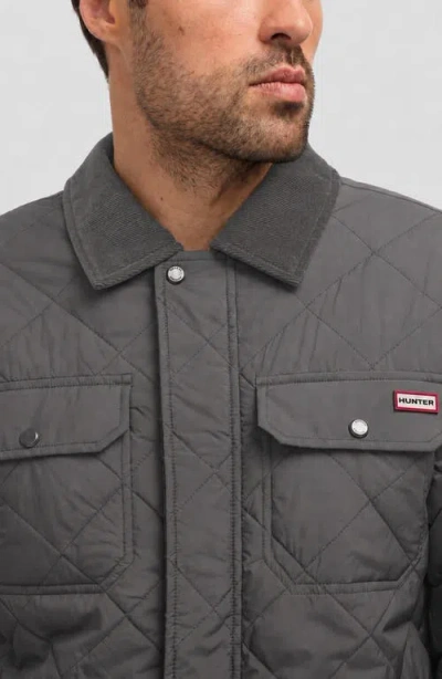 Hunter Bell Quilted Jacket In Gray