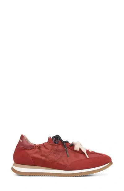 Sam Edelman Evara Lace-up Sneaker In Red