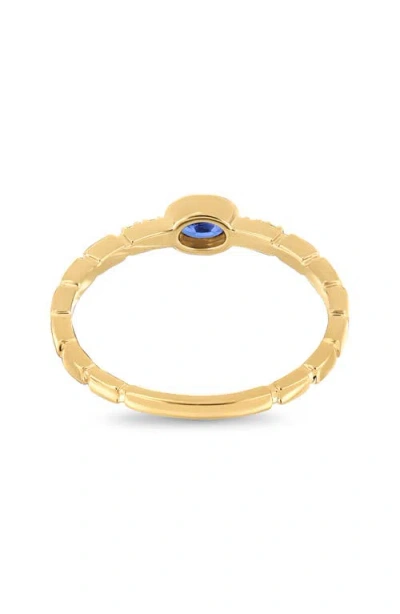 Bony Levy 18k Gold El Mar Gemstone And Natural Diamond Stackable Ring In Gold