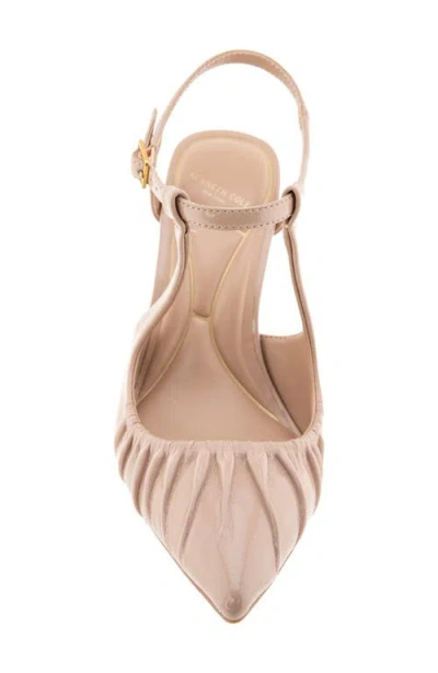Kenneth Cole Romi Ruched Pointed Toe Pump In Brown