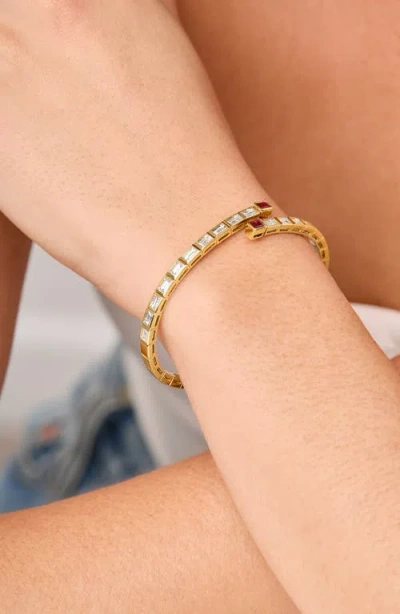 Bony Levy El Mar Ruby & Diamond Flex Bangle Bracelet In Yellow