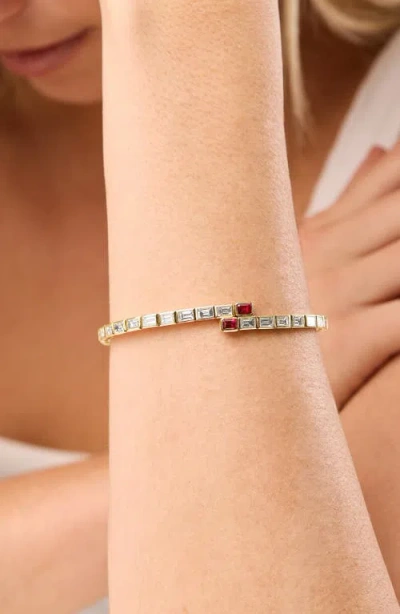 Bony Levy El Mar Ruby & Diamond Flex Bangle Bracelet In Yellow