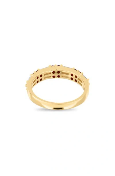 Bony Levy 18k Gold El Mar Gemstone & Diamond Stackable Ring In 18kyg/diamond/ruby