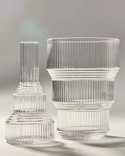 Kosta Boda Clear Pavilion Vase In Transparent
