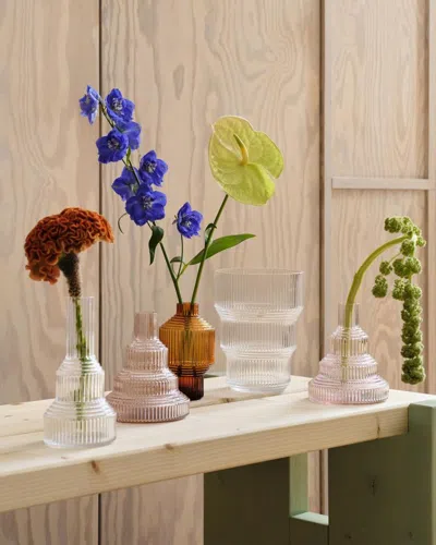 Kosta Boda Clear Pavilion Vase In Transparent