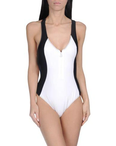 Shop Stussy One-piece Swimsuits In Black