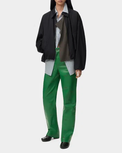 Loewe Jacket In Viscose And Wool Blend In Black