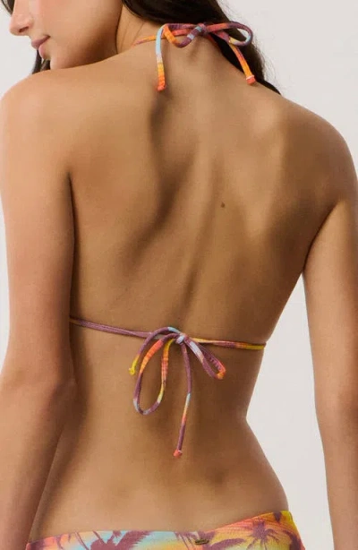 Rip Curl Retro Revival Triangle Bikini Top In Multi