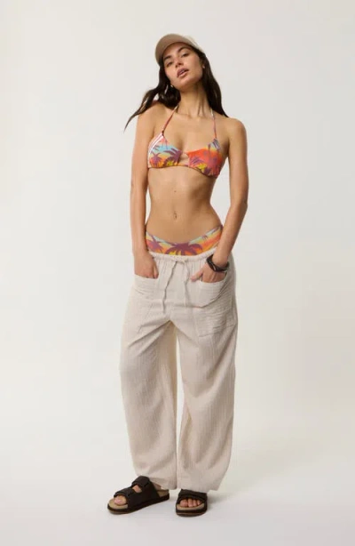 Rip Curl Retro Revival Triangle Bikini Top In Multi