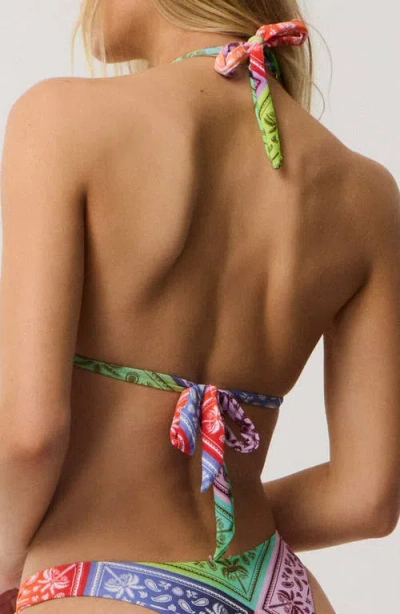 Rip Curl Bossa Nova Sliding Triangle Bikini Top In Multi