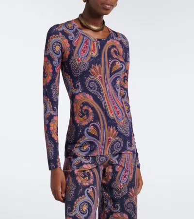 Etro Paisley T-shirt In Multi