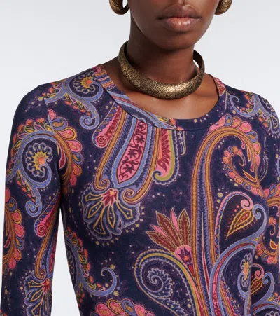 Etro Paisley T-shirt In Multi