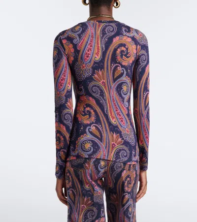 Etro Paisley T-shirt In Multi