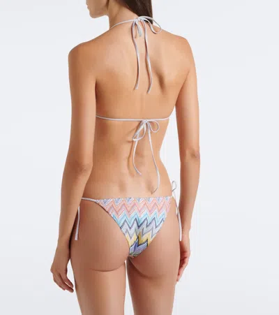 Missoni Mare Striped Crochet-knit Bikini In Multi