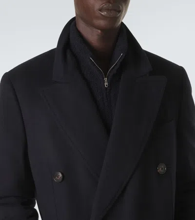 Umit Benan President Double-breasted Wool Coat In Multi