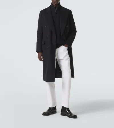 Umit Benan President Double-breasted Wool Coat In Multi