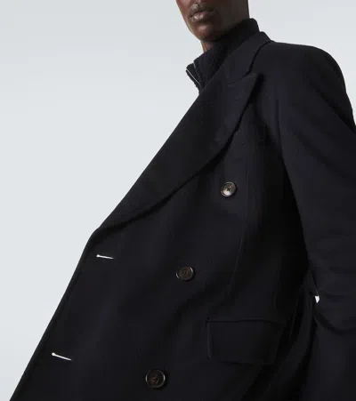 Umit Benan President Double-breasted Wool Coat In Multi