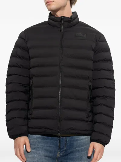 Ea7 Long-sleeve Jacket In Black