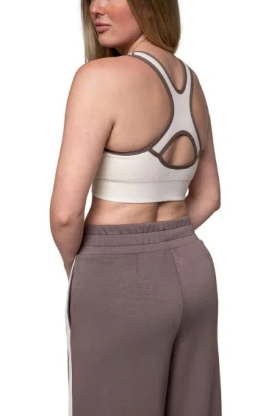 K-swiss Peak Point Performance Contrast Binding Bra In White
