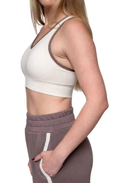K-swiss Peak Point Performance Contrast Binding Bra In White