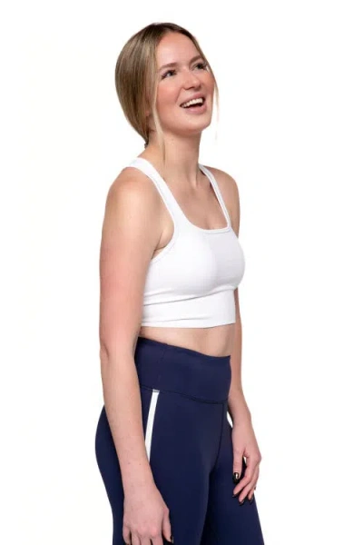 K-swiss Set Point Performance Longline Solid Bra In White