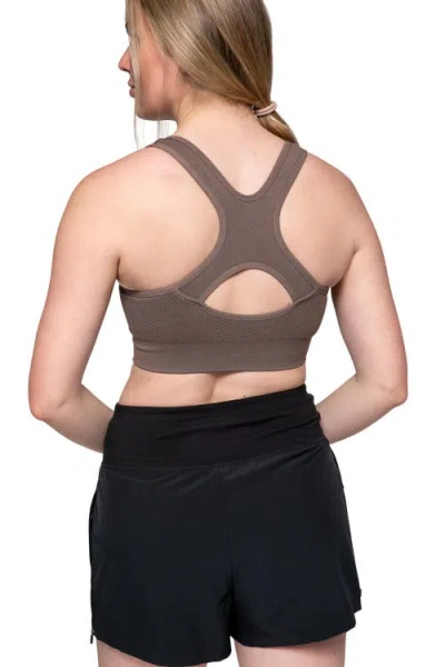 K-swiss Peak Point Performance Solid Bra In Brown