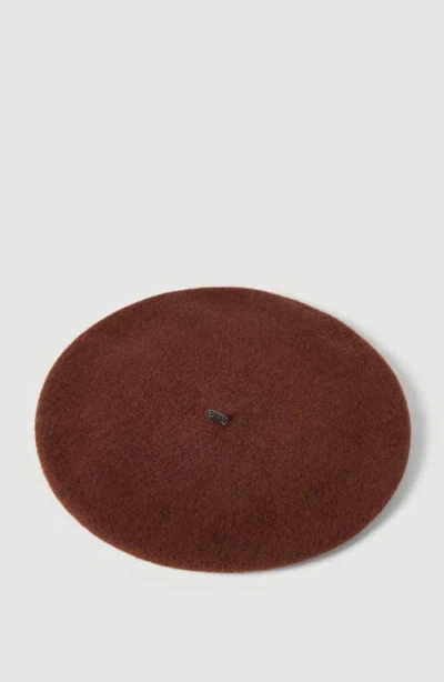 Brunello Cucinelli Wool Beret In Ruby