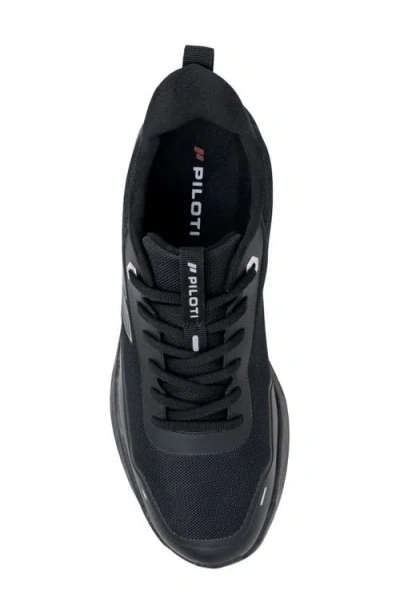 Piloti Paddock Trainer Sneaker In Black