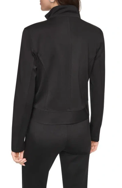 Dkny Soho Ponte Tech Jacket In Black